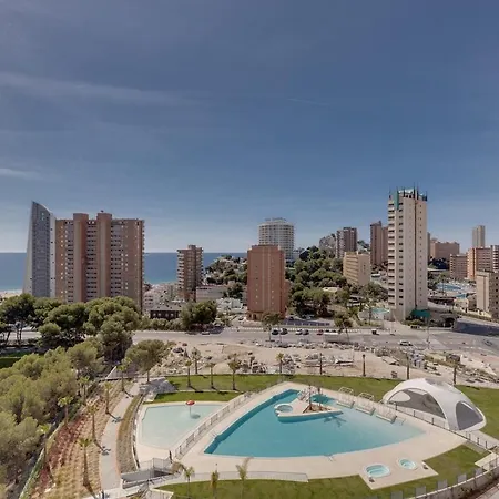 Sea View, 30th Floor, Garage, Heated Pool, Ac Benidorm