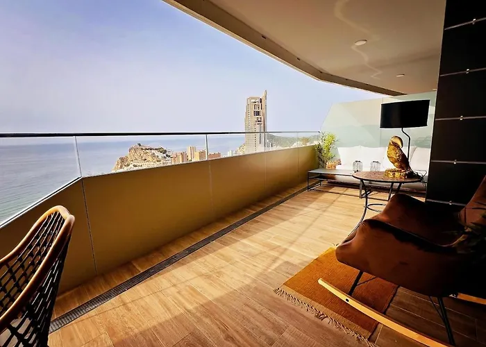 Апартаменты Sea View, 30th Floor, Garage, Heated Pool, Ac Бенидорм