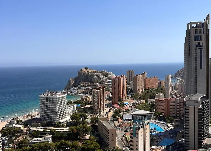 Sea View, 30th Floor, Garage, Heated Pool, Ac Бенидорм