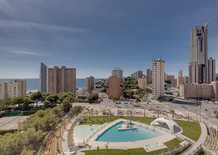 Sea View, 30th Floor, Garage, Heated Pool, Ac Бенидорм