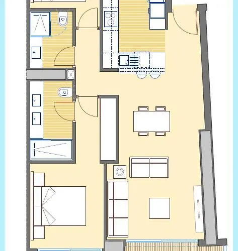Апартаменты Sea View, 30th Floor, Garage, Heated Pool, Ac *
